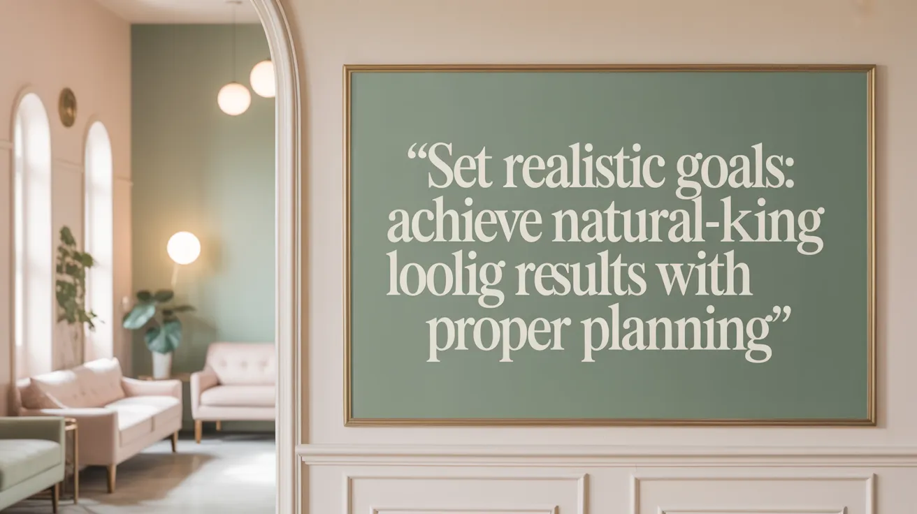 Set Realistic Goals: Achieve natural-looking results with proper planning
