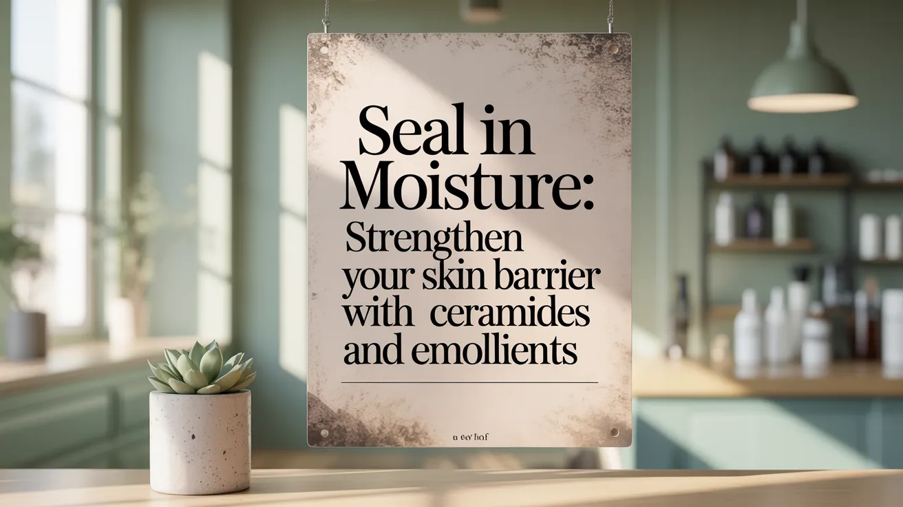 Seal in Moisture: Strengthen Your Skin Barrier with Ceramides and Emollients