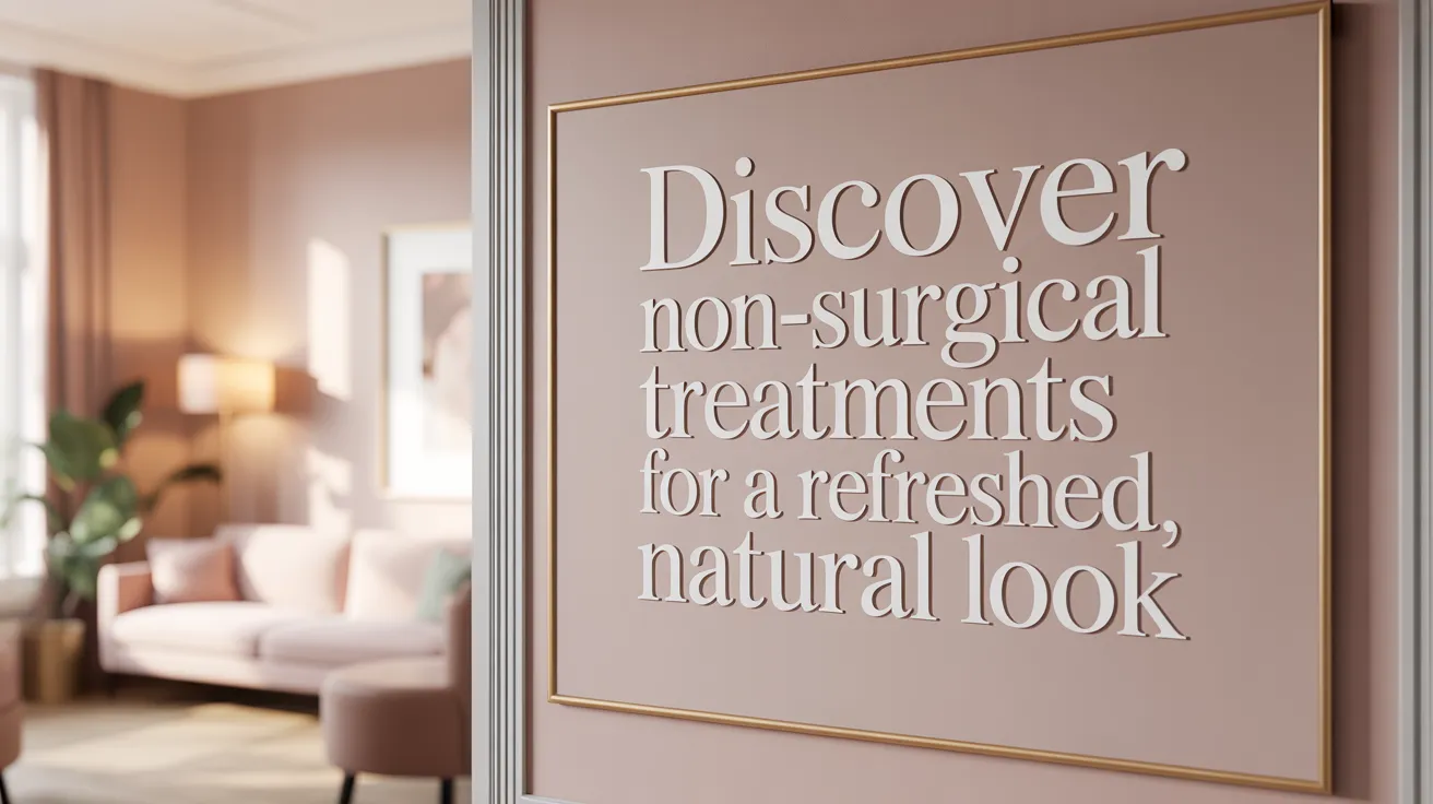 Discover Non-Surgical Treatments for a Refreshed, Natural Look