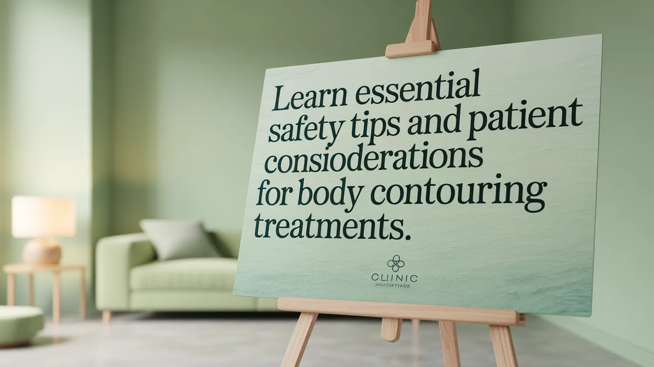 Learn essential safety tips and patient considerations for body contouring treatments.