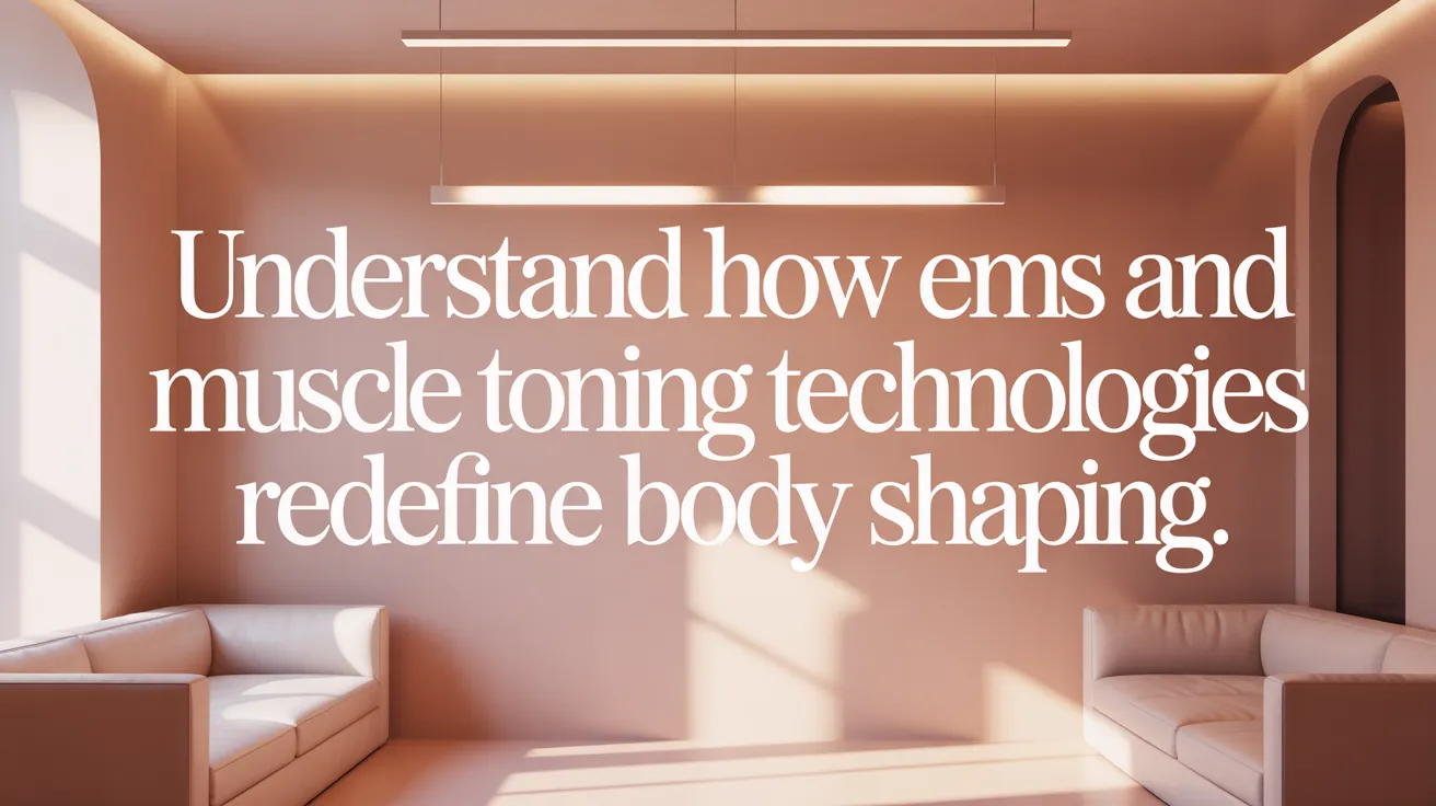 Understand how EMS and muscle toning technologies redefine body shaping.