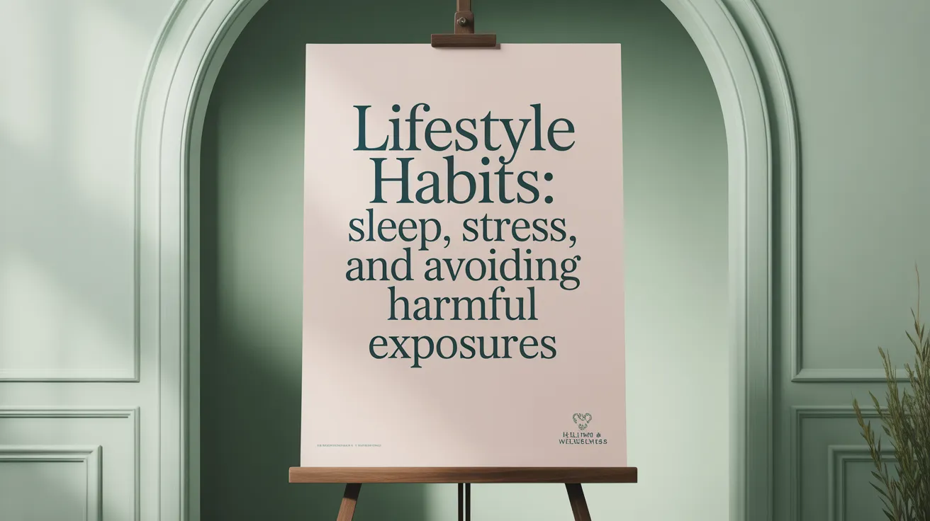 Lifestyle Habits: Sleep, Stress, and Avoiding Harmful Exposures