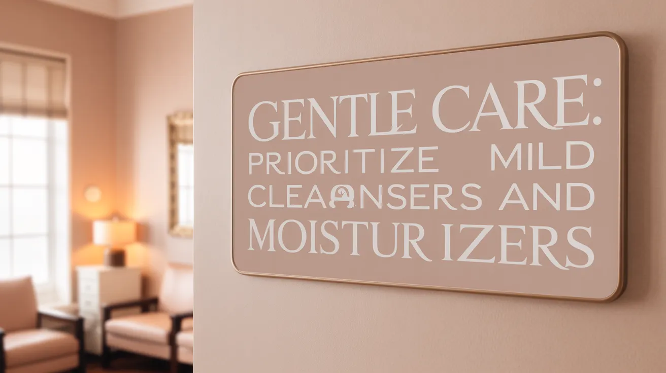 Gentle Care: Prioritize Mild Cleansers and Hydrating Moisturizers