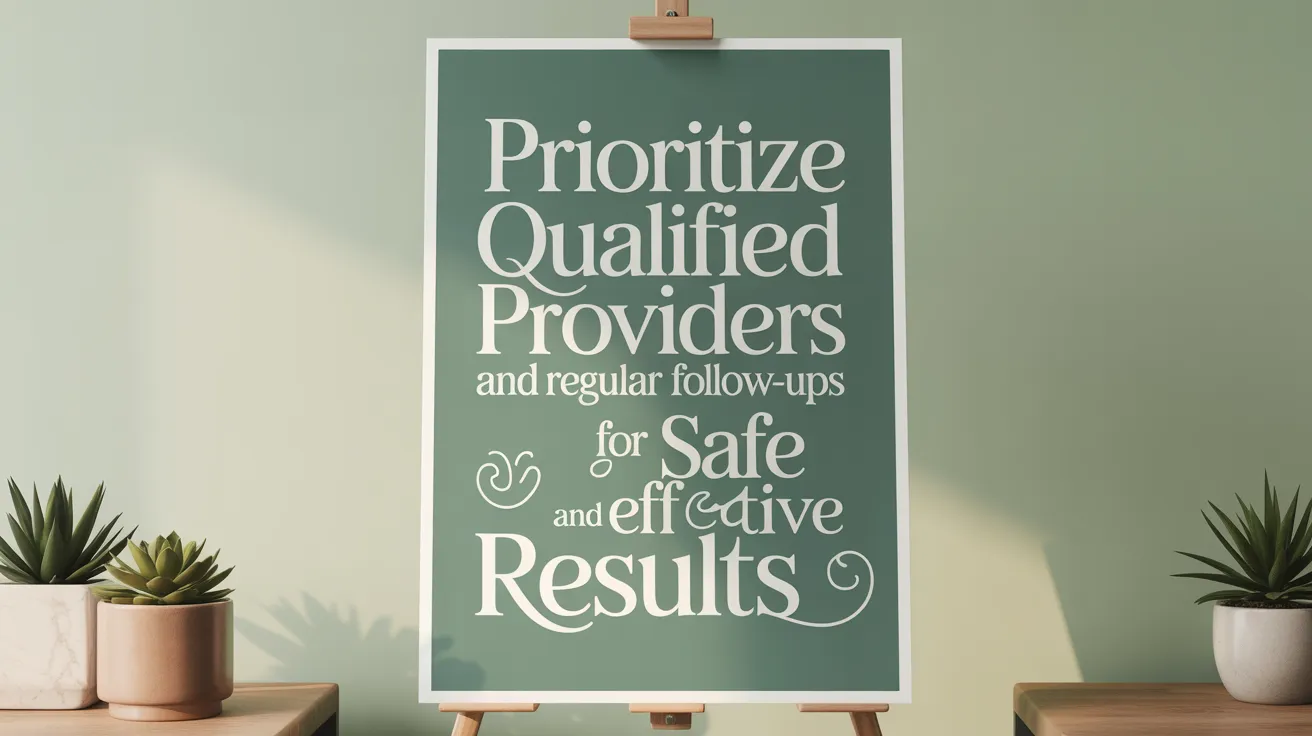 Prioritize Qualified Providers and Regular Follow-Ups for Safe and Effective Results