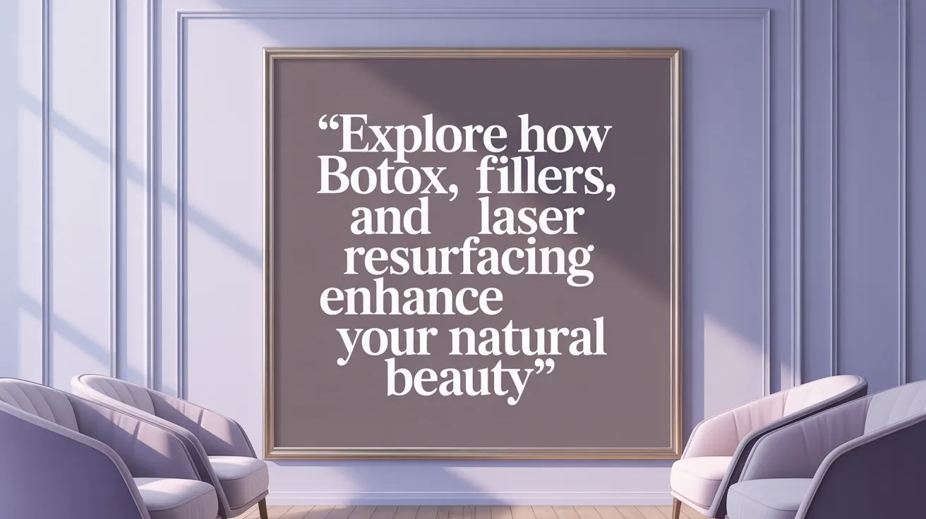 Explore How Botox, Fillers, and Laser Resurfacing Enhance Your Natural Beauty
