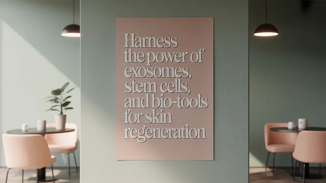 Harness the Power of Exosomes, Stem Cells, and Bio-Tools for Skin Regeneration