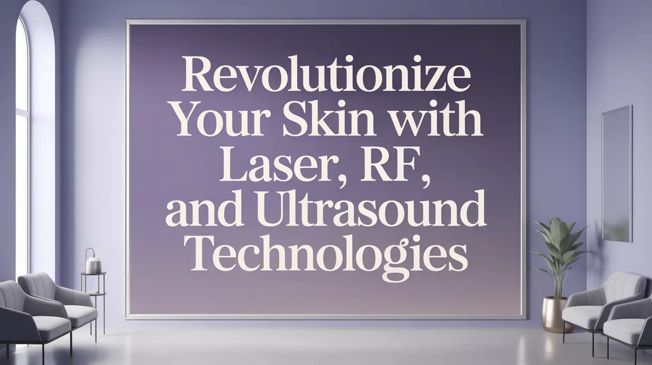 Revolutionize Your Skin with Laser, RF, and Ultrasound Technologies