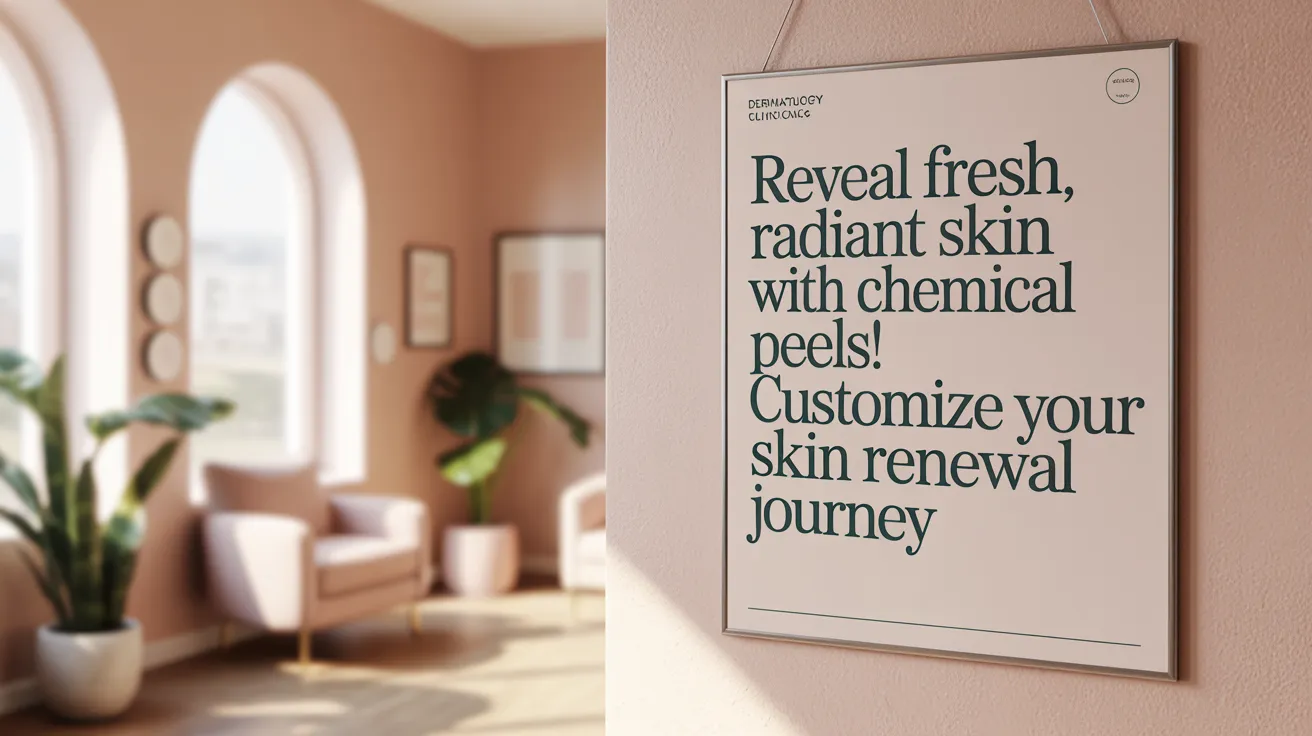 Reveal Fresh, Radiant Skin with Chemical Peels! Customize Your Skin Renewal Journey