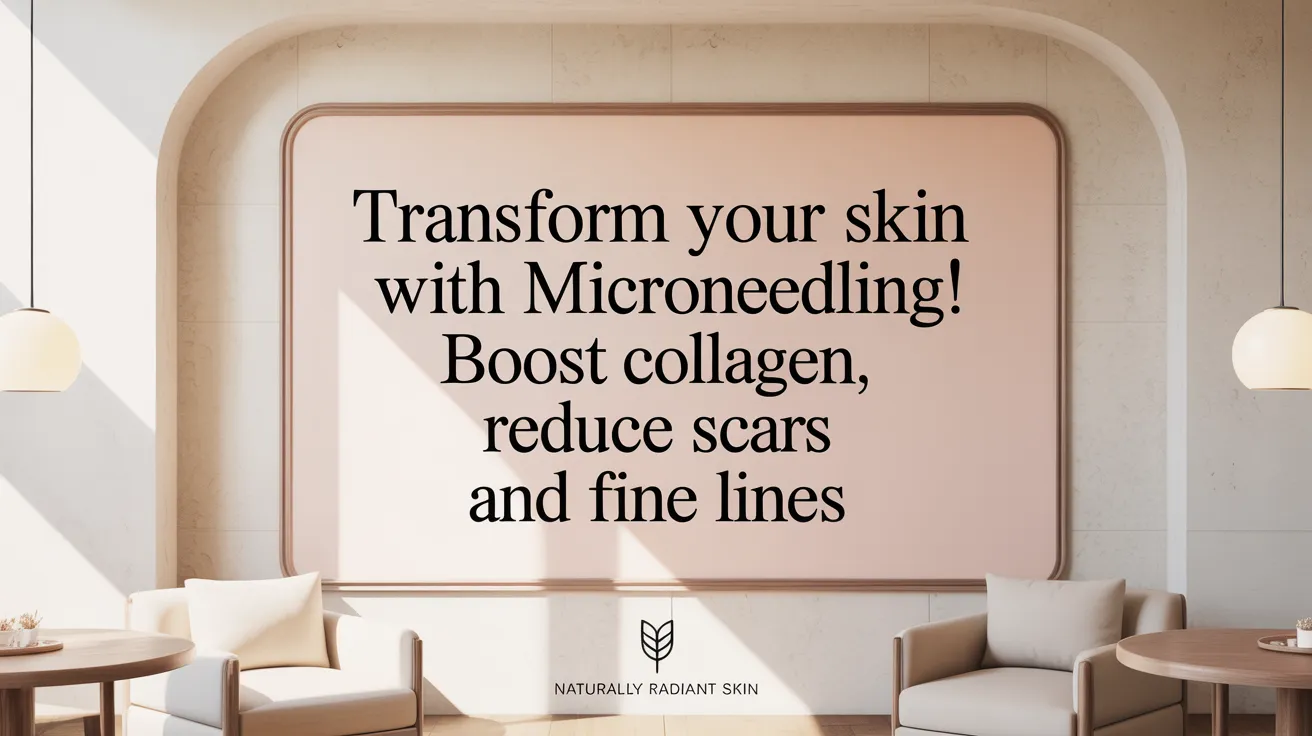 Transform Your Skin with Microneedling! Boost Collagen, Reduce Scars and Fine Lines