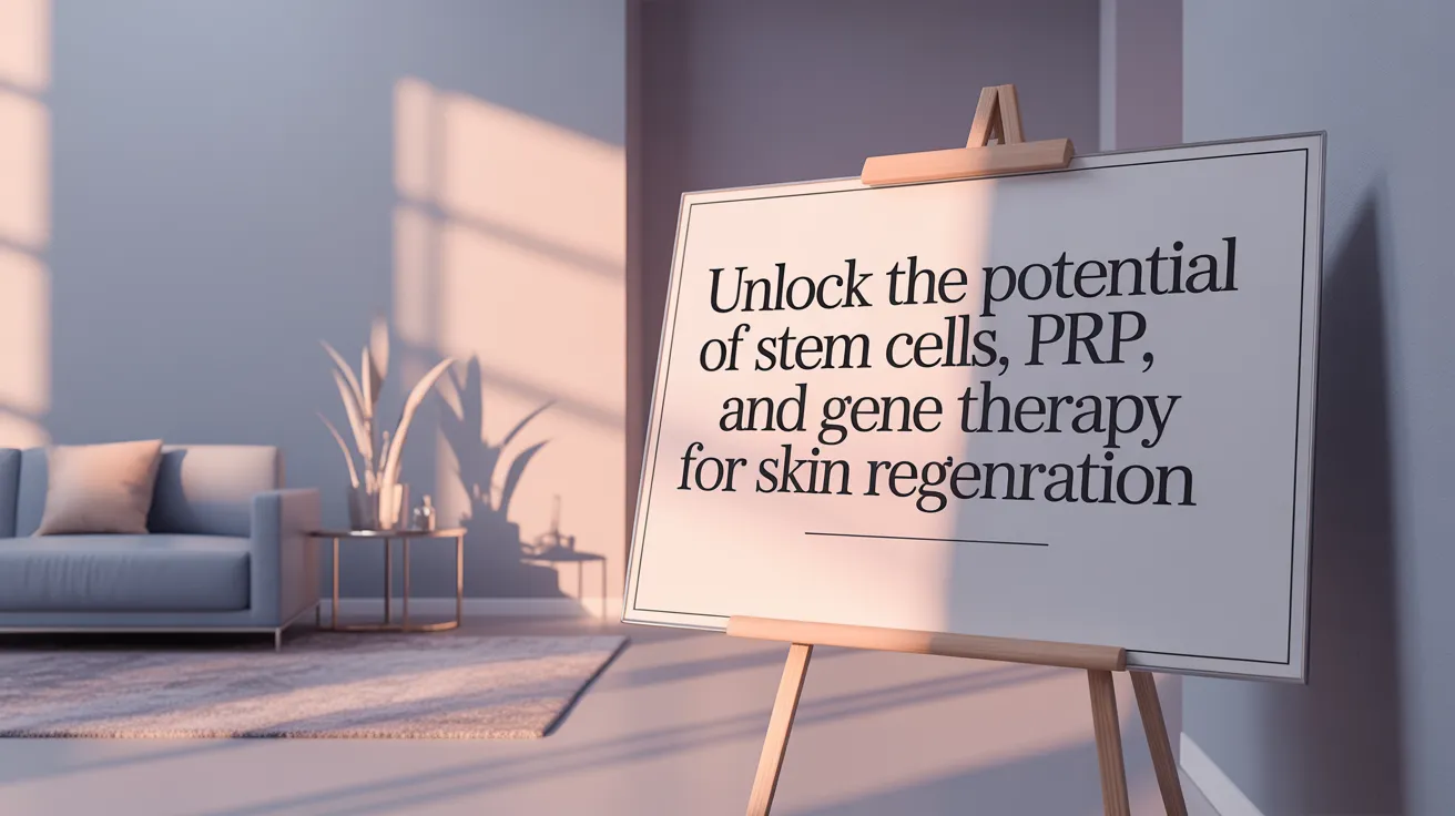 Unlock the Potential of Stem Cells, PRP, and Gene Therapy for Skin Regeneration