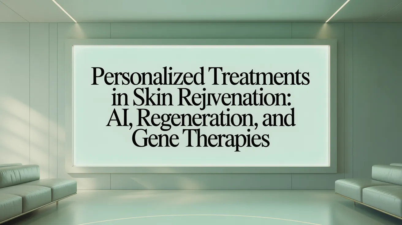 Personalized Treatments in Skin Rejuvenation: AI, Regeneration, and Gene Therapies