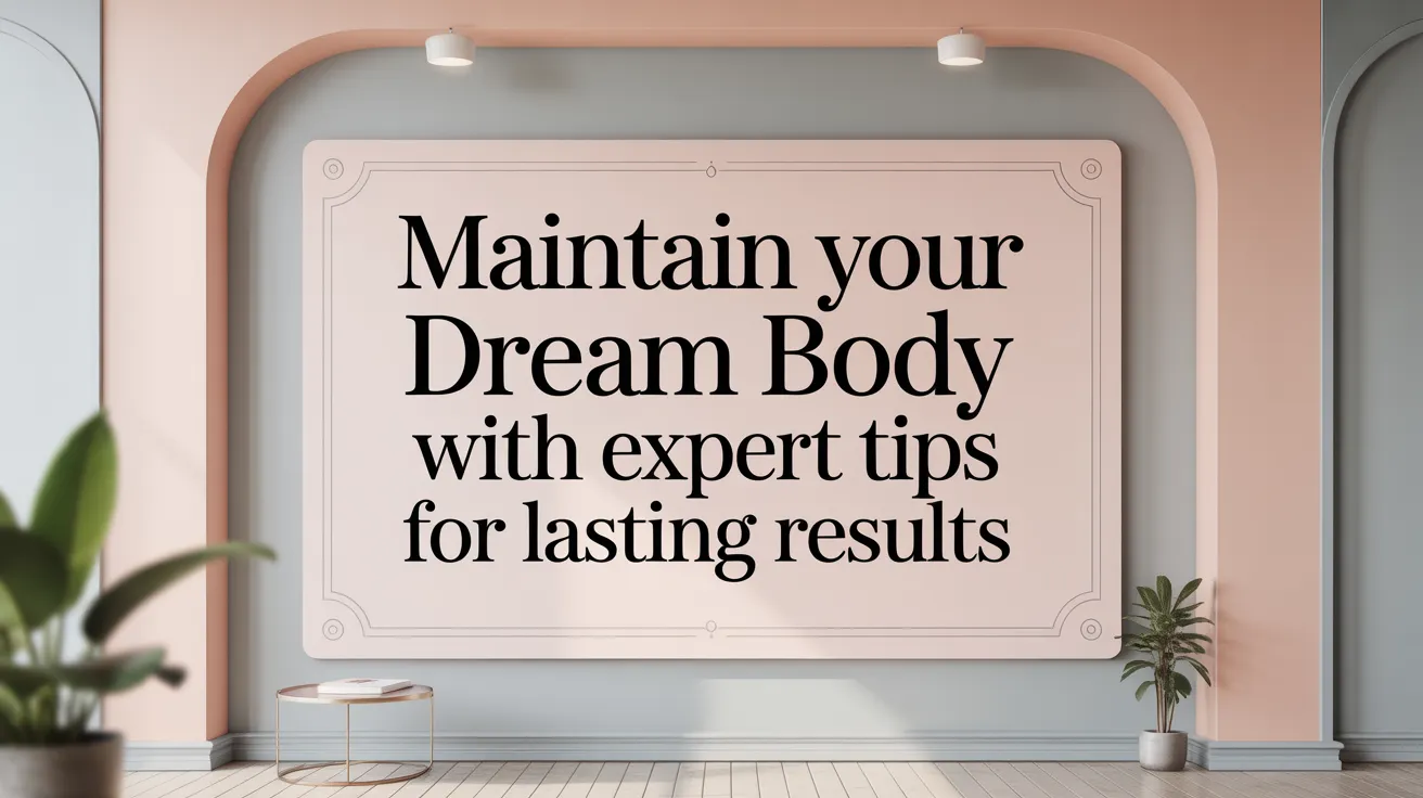 Maintain Your Dream Body with Expert Tips for Lasting Results