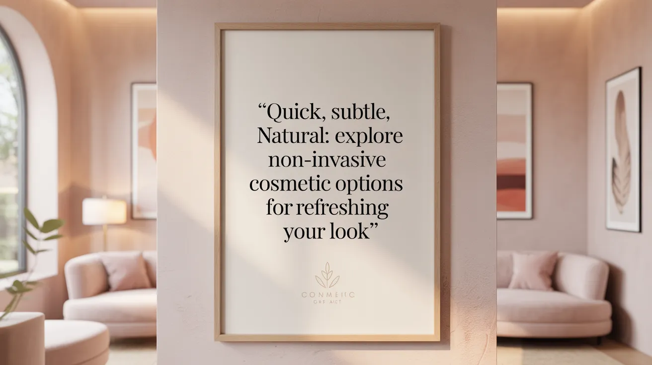 Quick, Subtle, Natural: Explore Non-Invasive Cosmetic Options for Refreshing Your Look