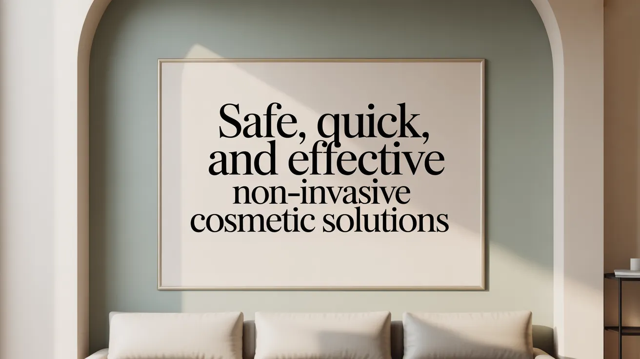 Safe, Quick, and Effective Non-Invasive Cosmetic Solutions