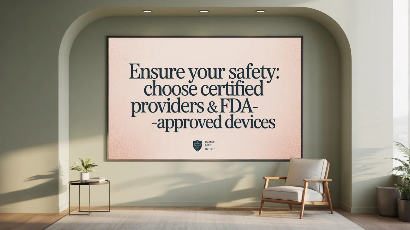 Ensure Your Safety: Choose Certified Providers &amp; FDA-Approved Devices