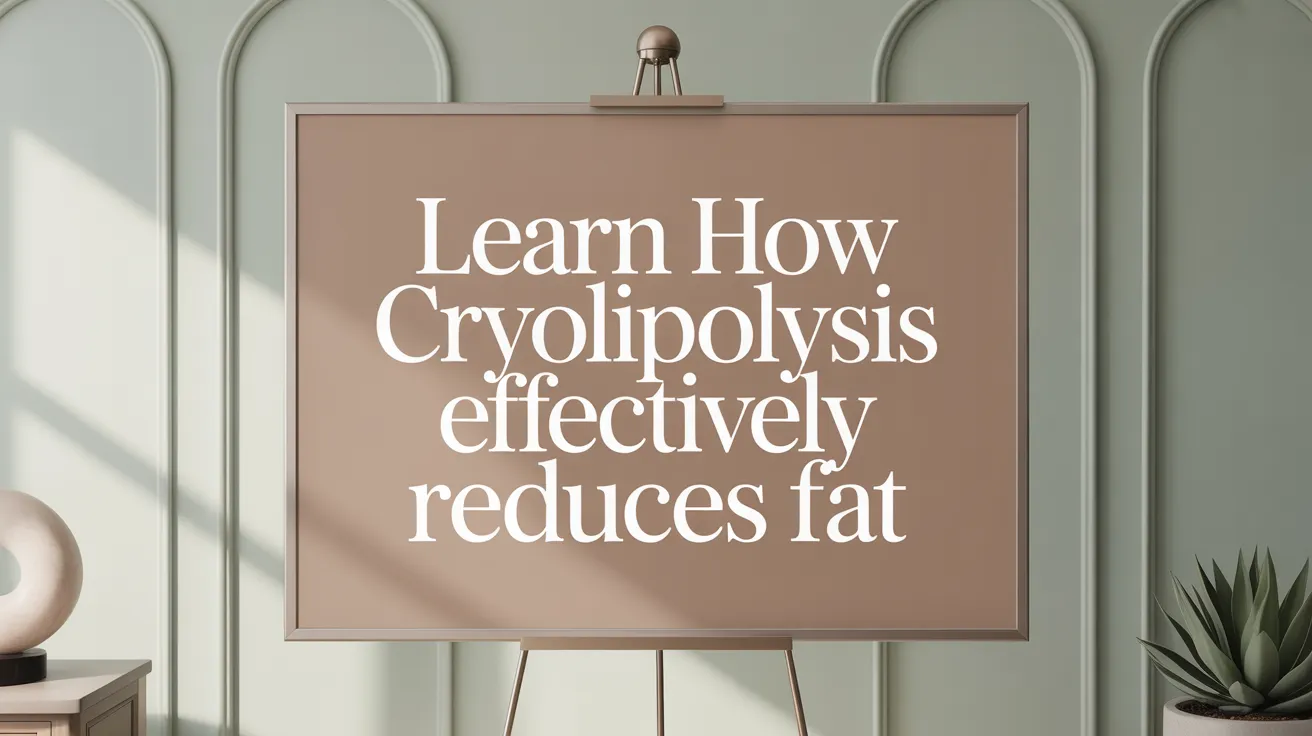 Learn How Cryolipolysis Effectively Reduces Fat