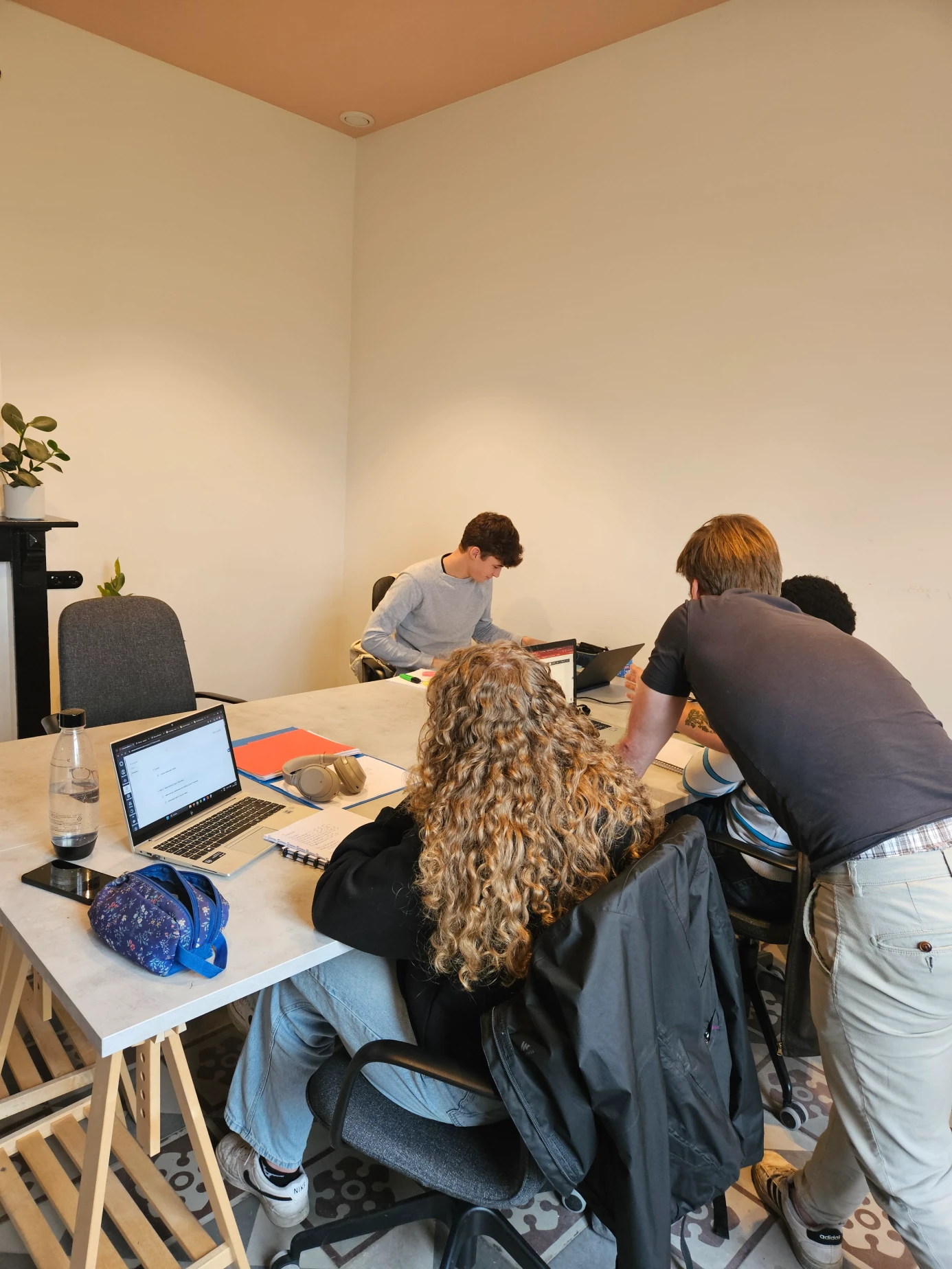 Studenten van het INZICHT MAX traject studeren samen en krijgen persoonlijke begeleiding op onze gezellige boerderij in Drongen.