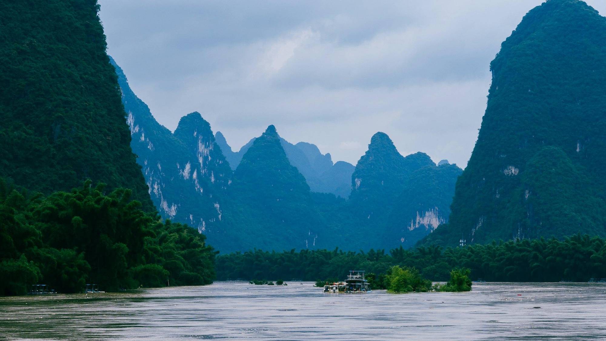 The Li River near Yangshuo, Guilin, China