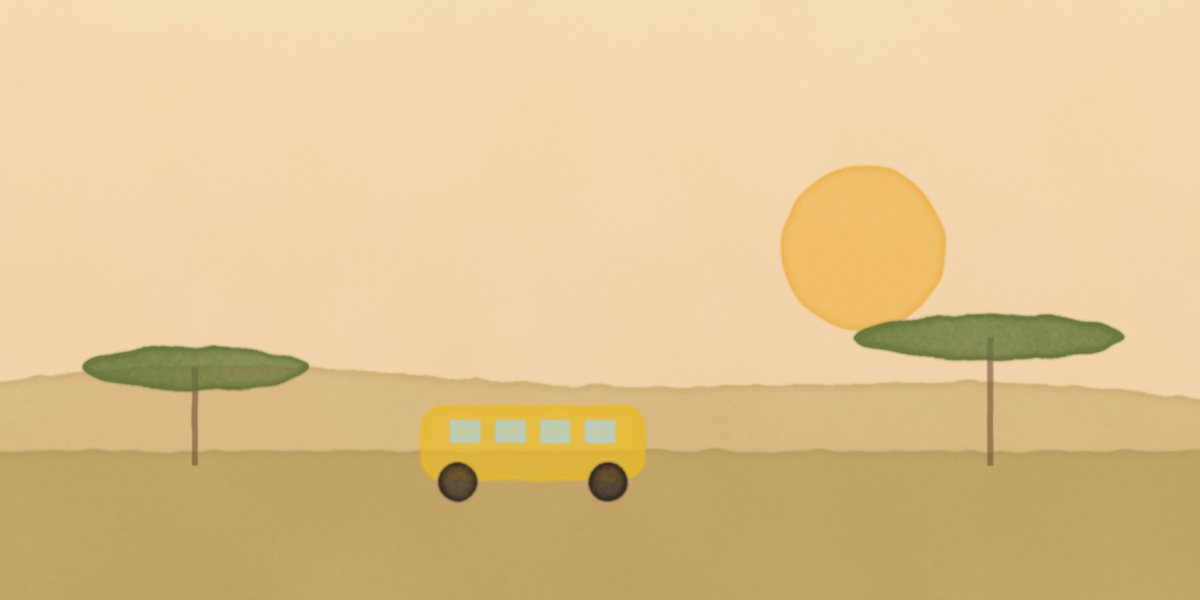 Illustrated World Explorer scene of Nigeria