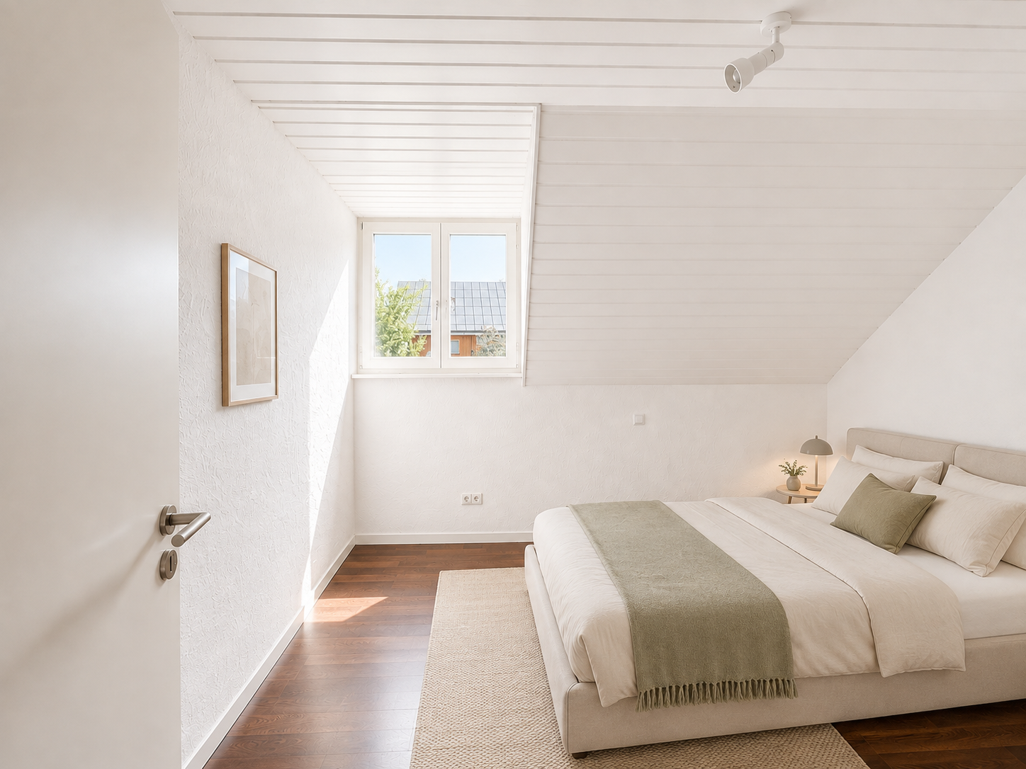 Schlafzimmer - KI möbliert