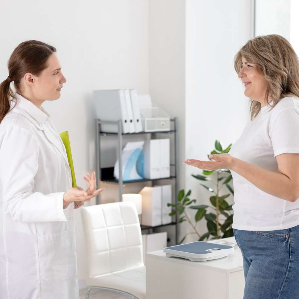 Client participating in a guided, wellness-focused weight management program at Fanous Medspa in Charlotte, NC.