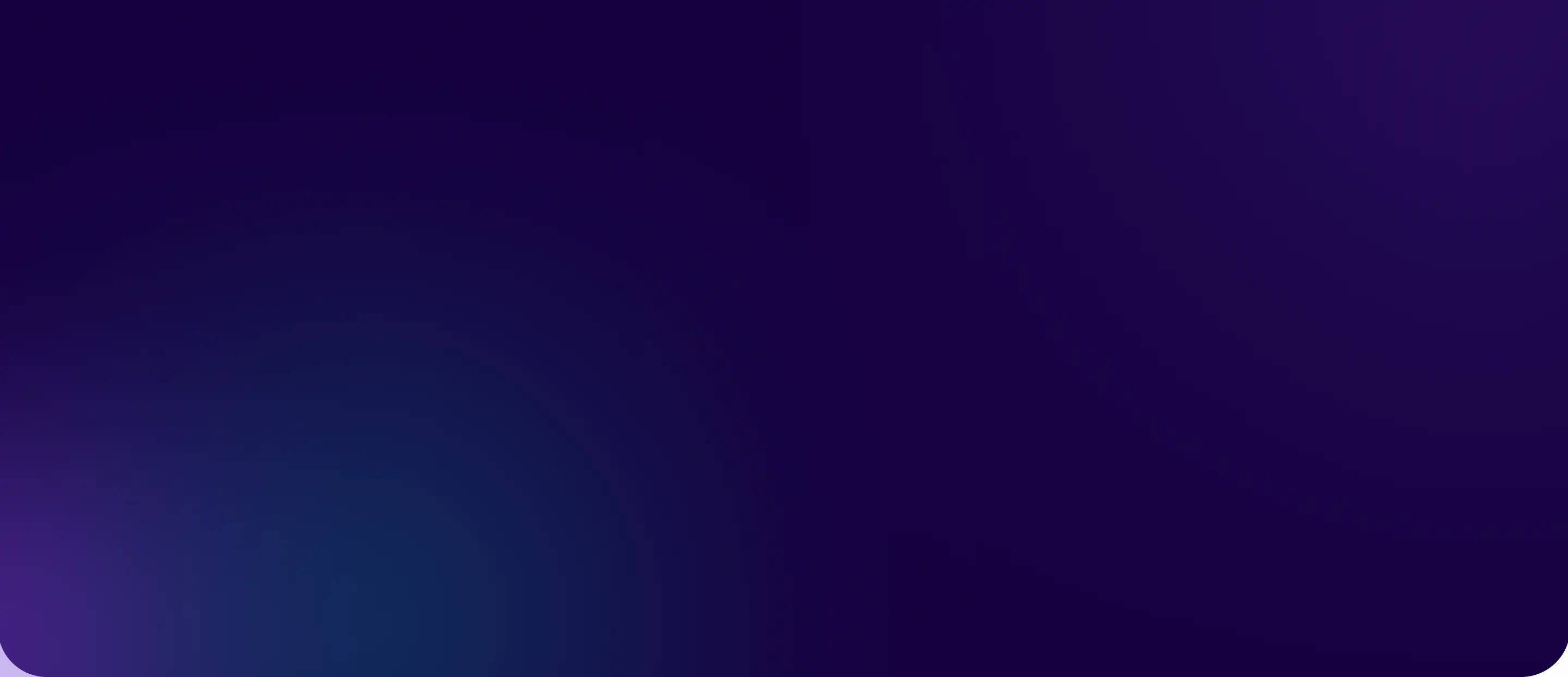 Abstract background with dark blue and purple gradient and rounded corners.