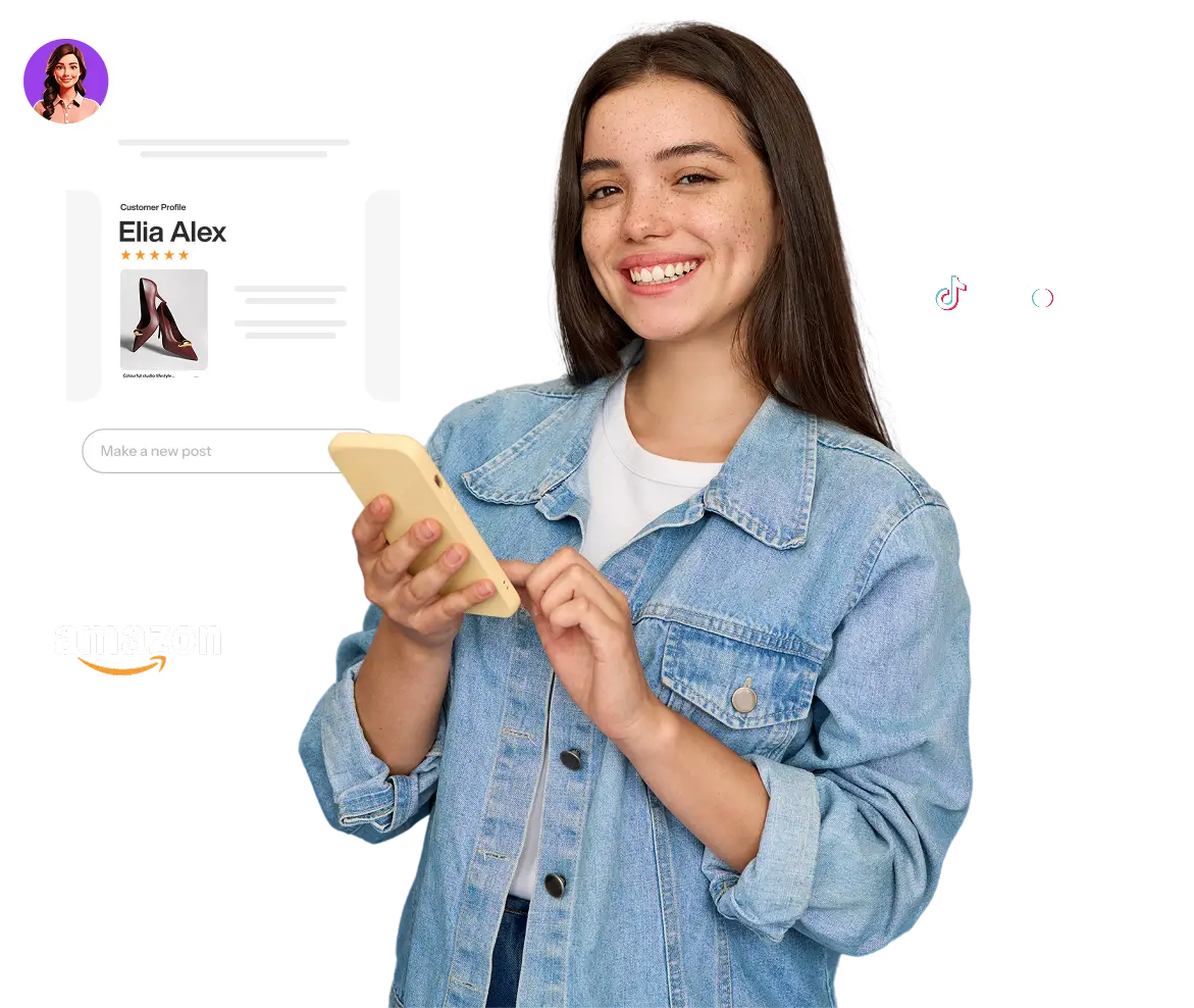 Purple data dashboard with metrics including 456 runs today, submission volume bar chart, and submission breakdown pie chart, flanked by TikTok and Target logos.