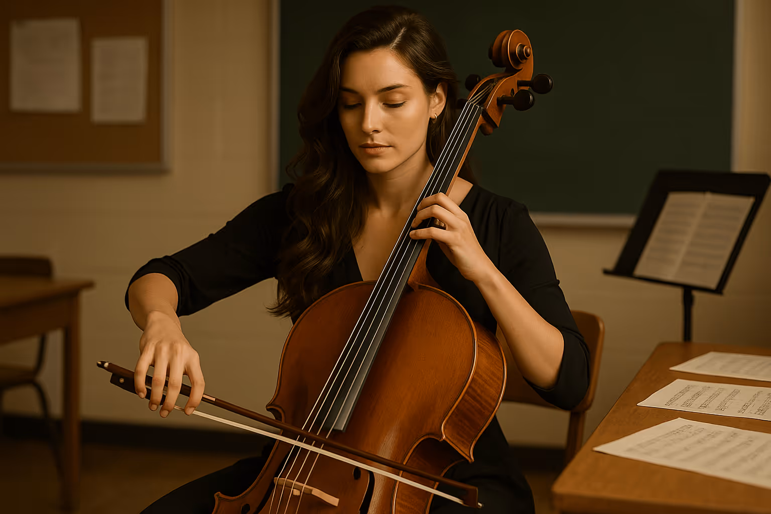 Cello Practice Session