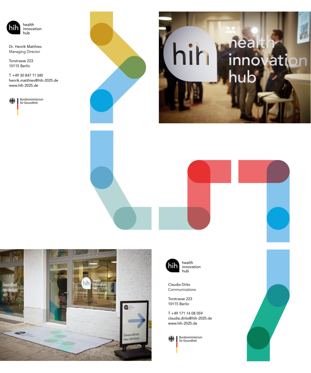 Ganzheitliches Gestaltungs- und Kommunikationskonzept der HIH.