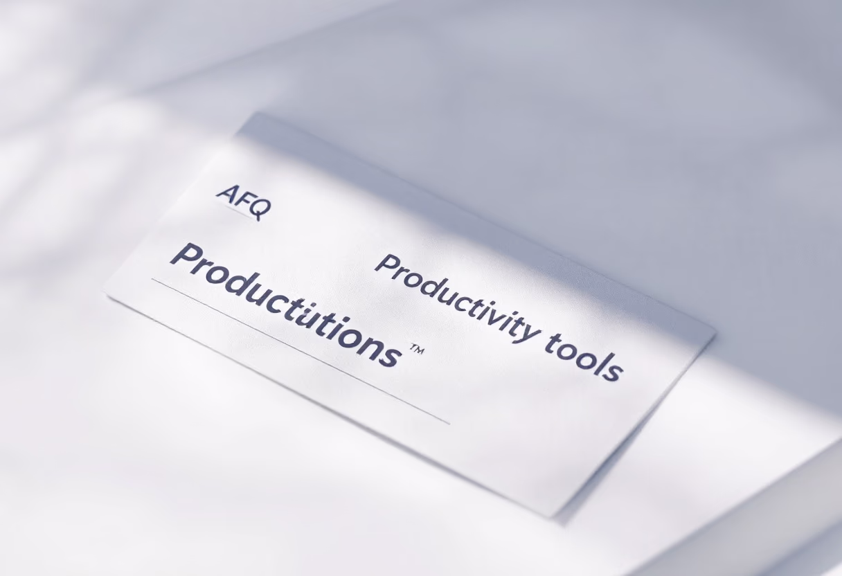 image of a document with faqs (for a productivity tools business)
