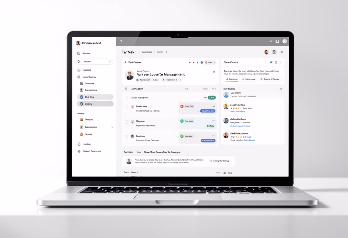 interface of task management module for productivity tools business