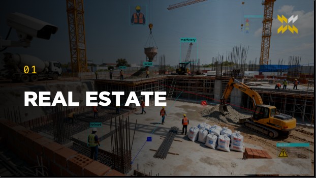 High-rise residential and commercial construction site