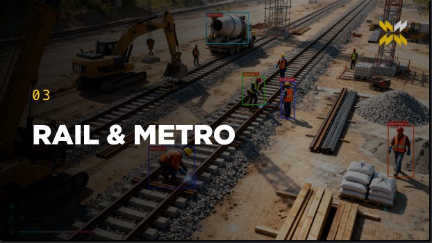 Rail and metro construction site