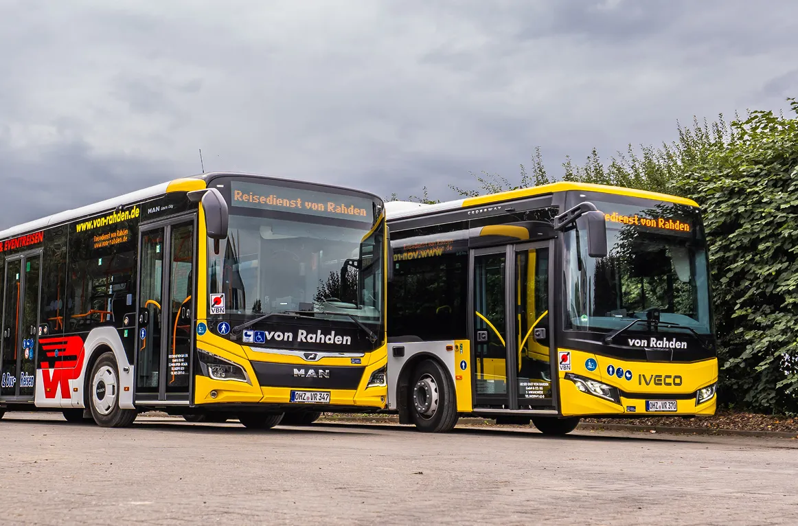 Zwei von Rahden Linienverkehr Busse