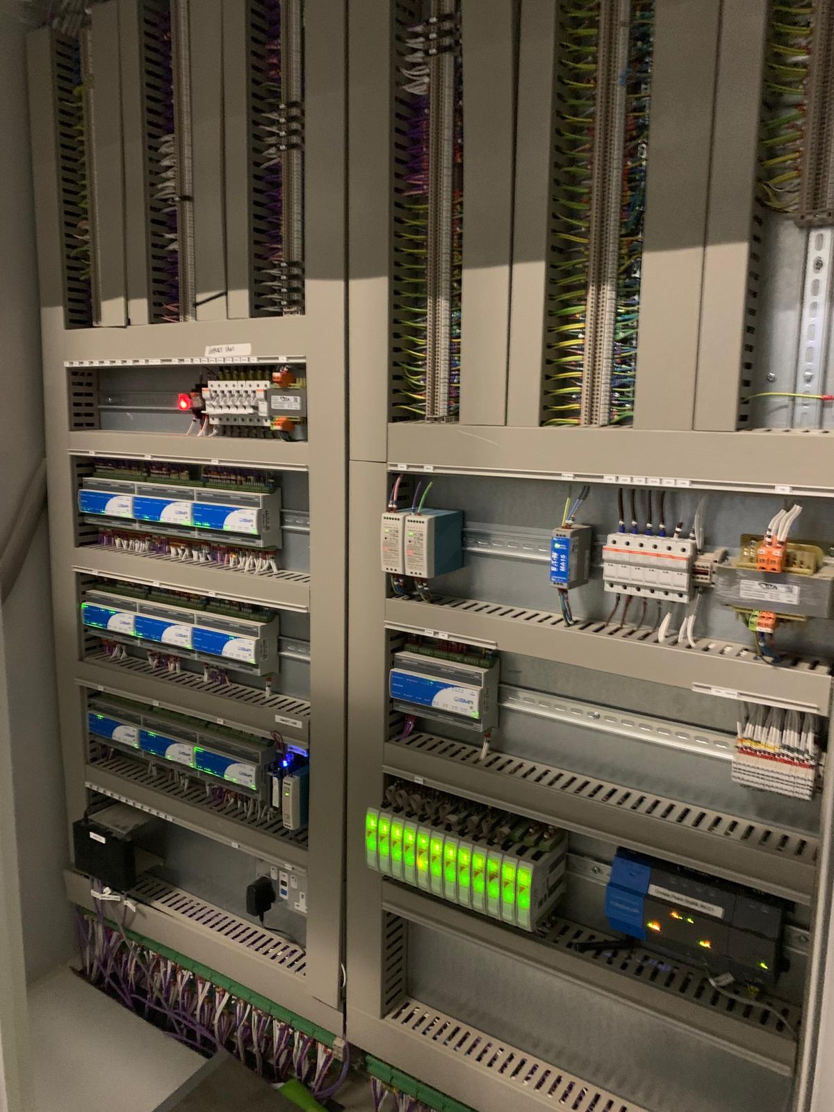 Controls integrated solutions – engineer interacting with a smart IoT interface