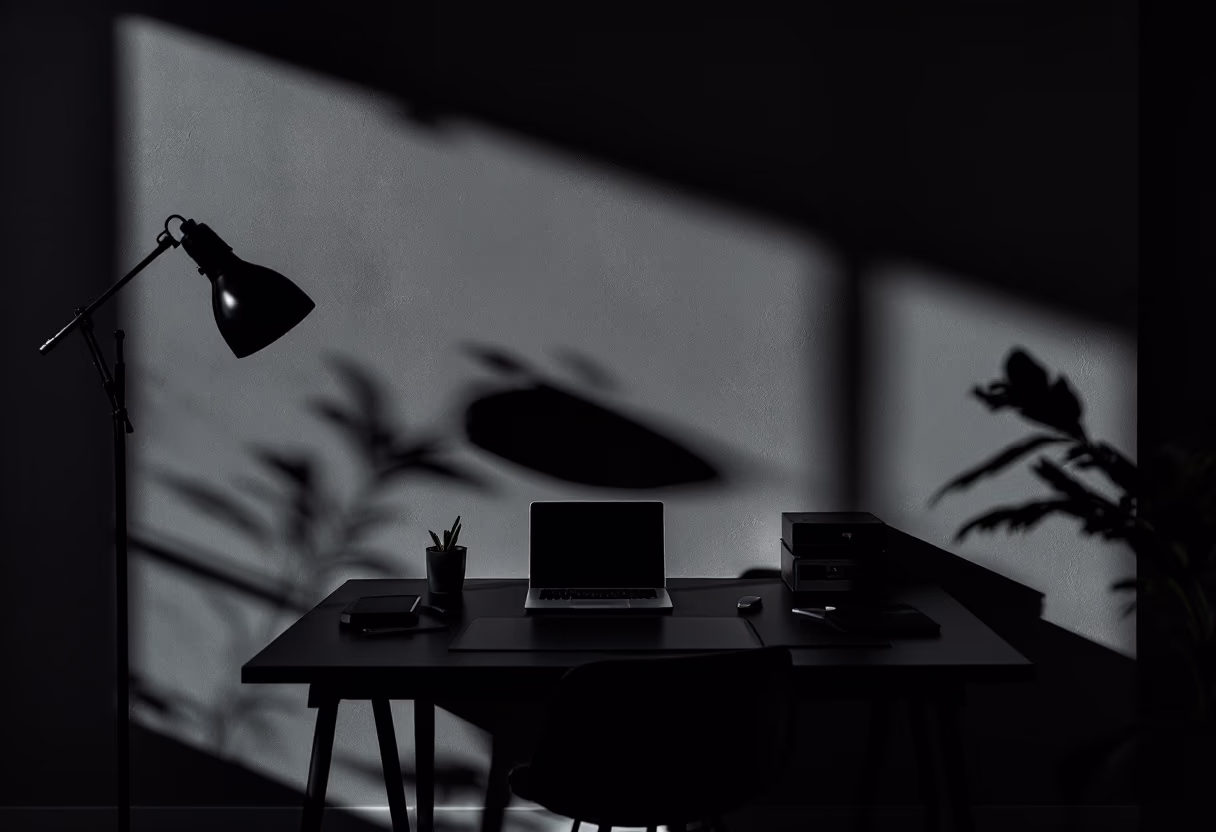 [background image] image of an inspiring workspace (for a ai marketing tech company)