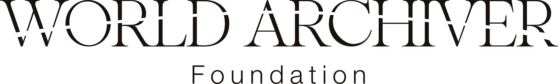 World Archiver logo in black