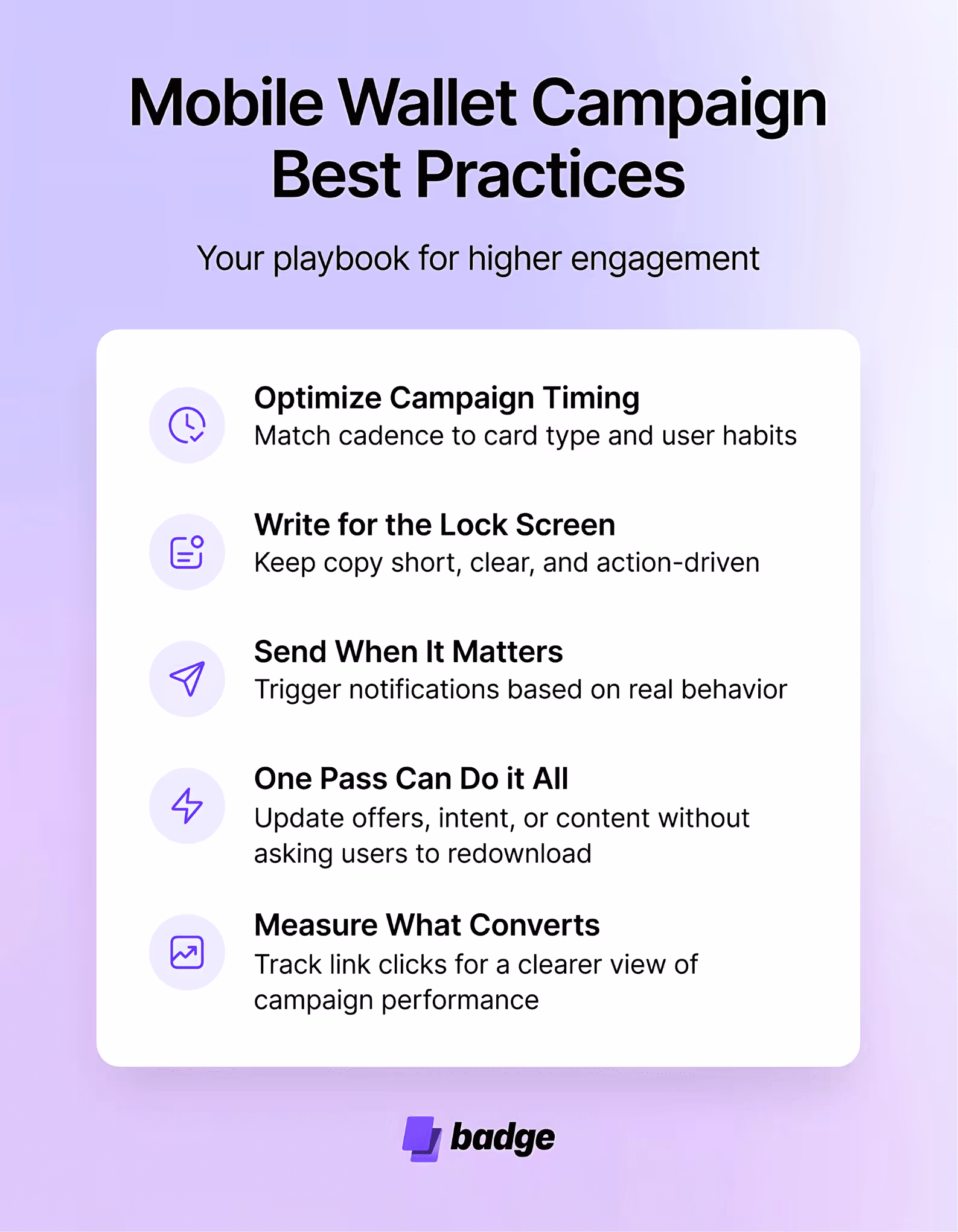 mobile wallet campaign best practices