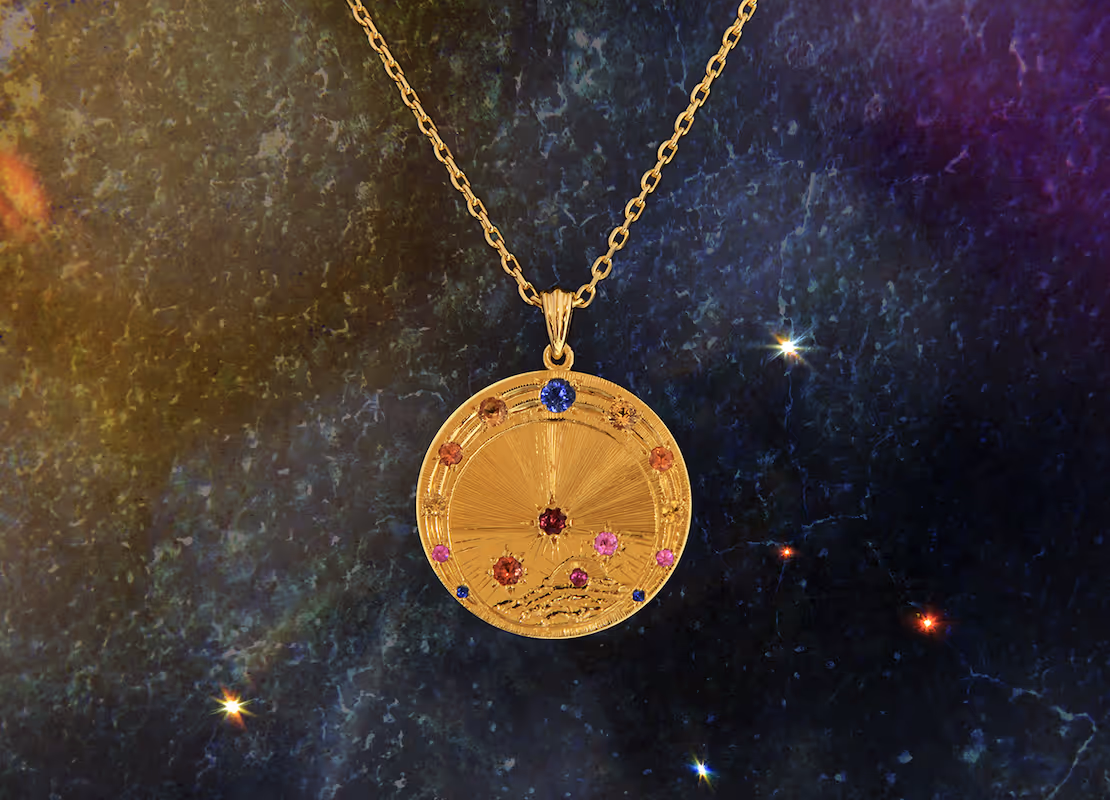 Collier cité d'or Navaratna