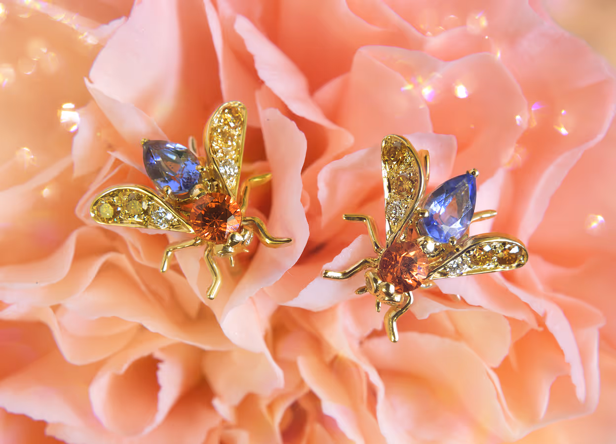 Boucles d'oreilles abeilles