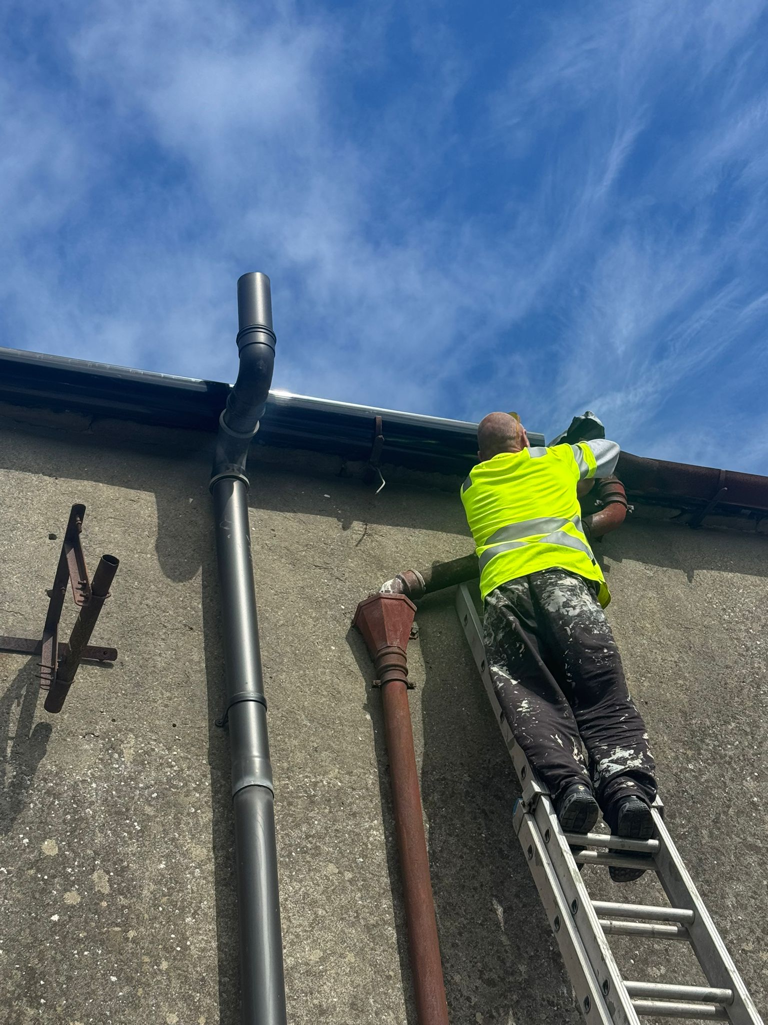 man guttering