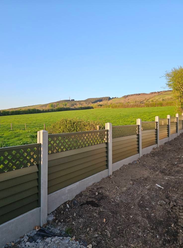 Timber fence with a side gate featuring different wood finishes and a metal latch, between two white walls.