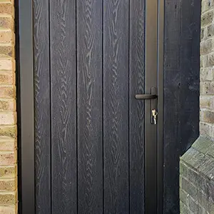 Anthracite composite gate installed by Green Leaves Fencing & Gates in East Grinstead
