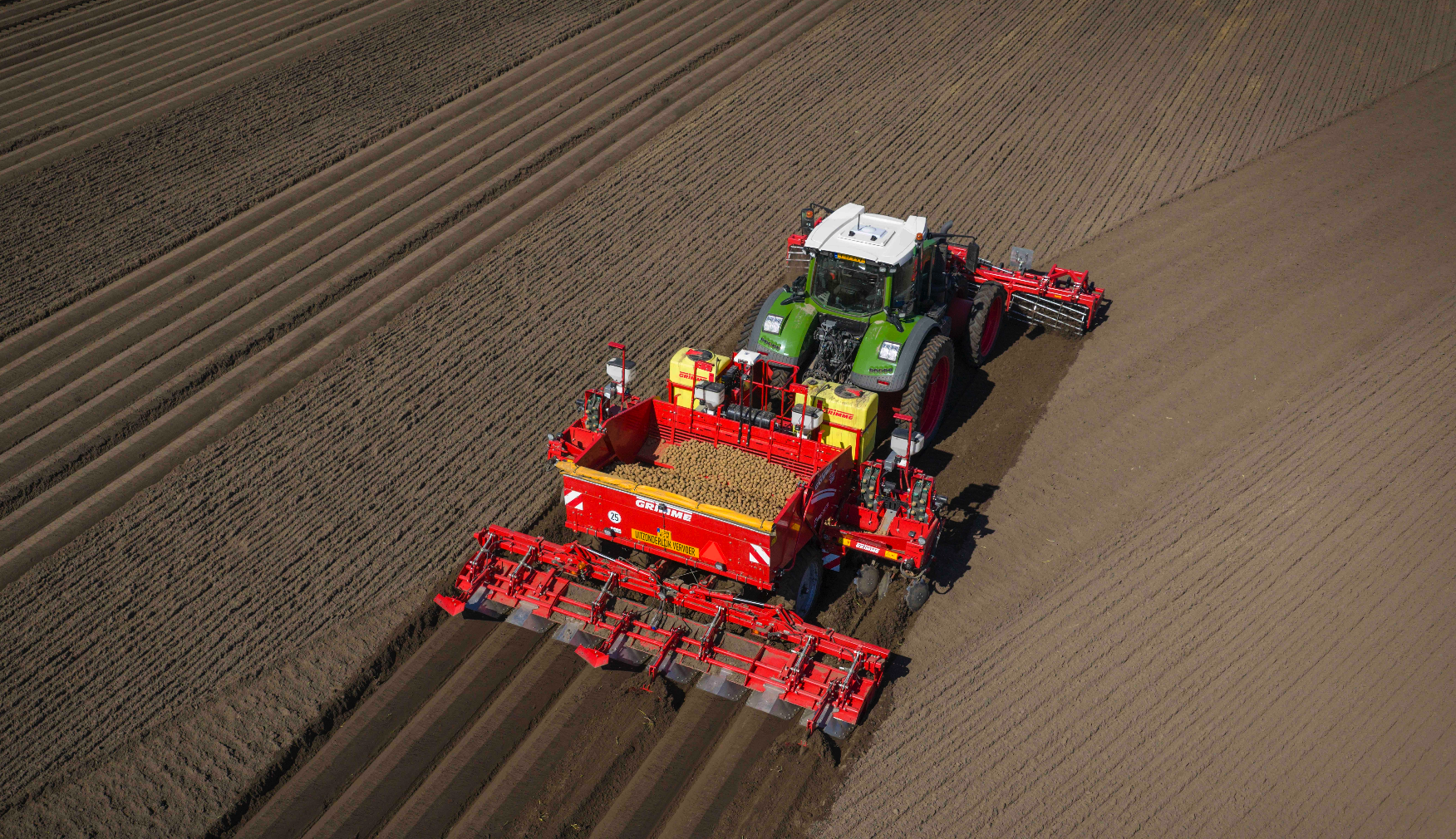 Grote kas met rijen groene planten onder een transparant dak en metalen ondersteunende palen.