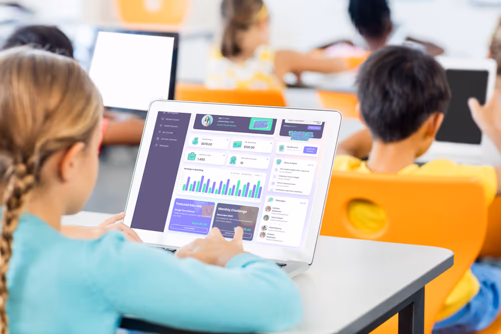 Student using Life Hub app to complete Edu-Jobs and earn rewards