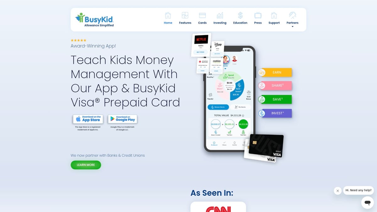 Las 8 mejores tarjetas Visa para adolescentes que puedes probar en 2026 - Tarjeta prepago Visa BusyKid Spend Card