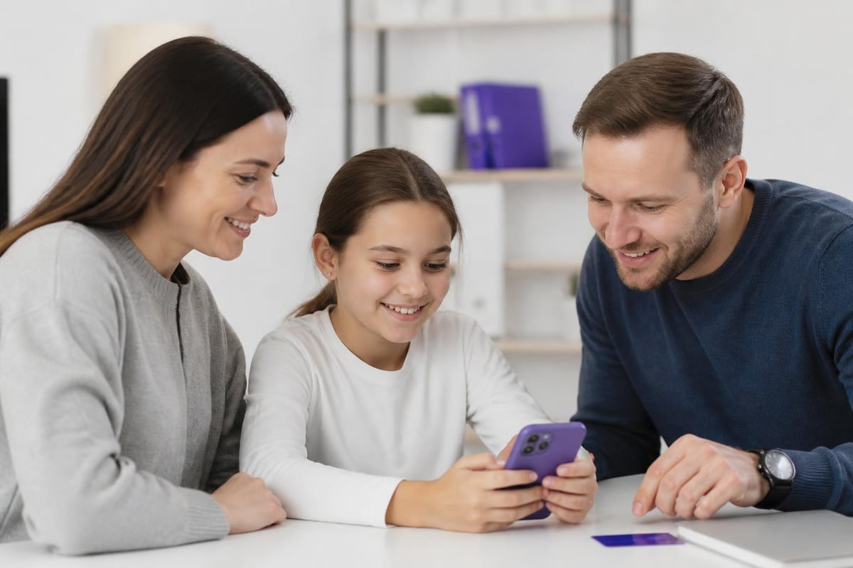 Parent and child account connection
