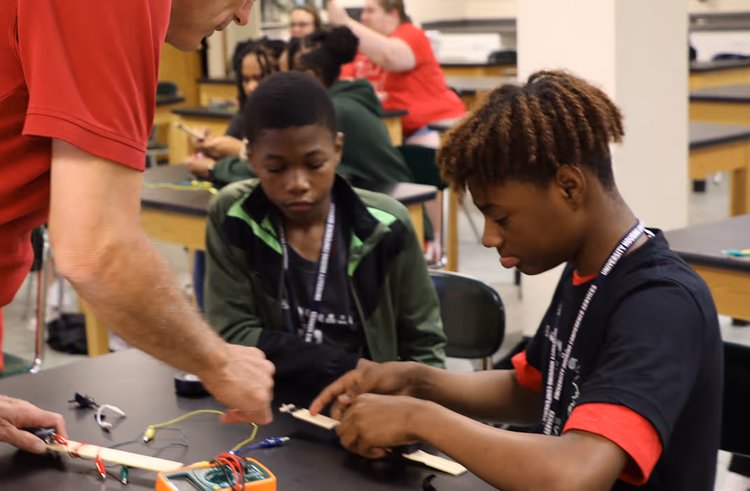 Students at Arkansas Lighthouse Charter Schools in Little Rock, Arkansas