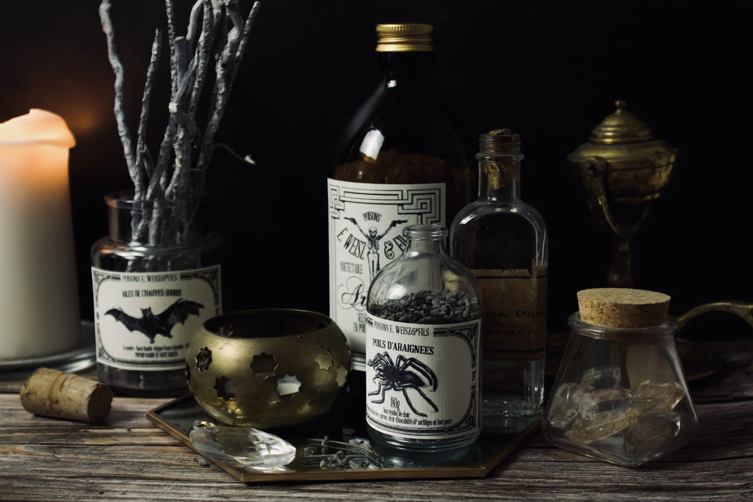 Un ensemble de potions magiques