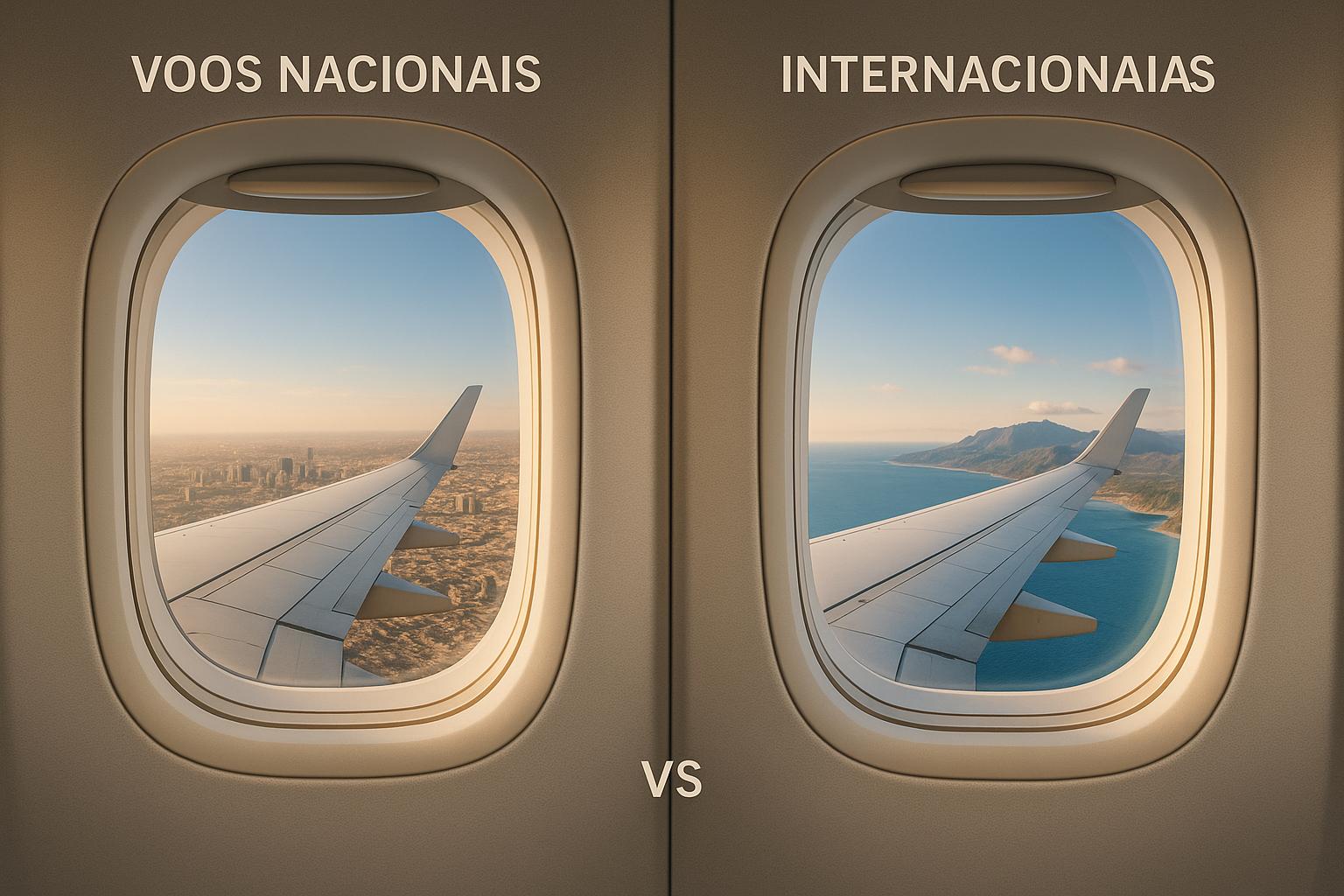 Voos Nacionais vs Internacionais: Diferenças